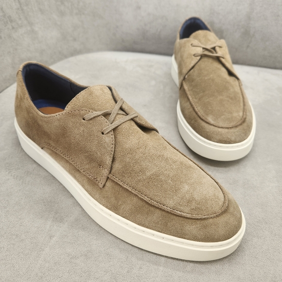 Steve Madden Sneakers Men's 11 Taupe Suede Frankk Low Top Casual Preppy New $100